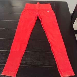 Gymshark Vibrant Red Leggings size small never worn